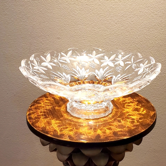 Mikasa vintage crystal fruit bowl